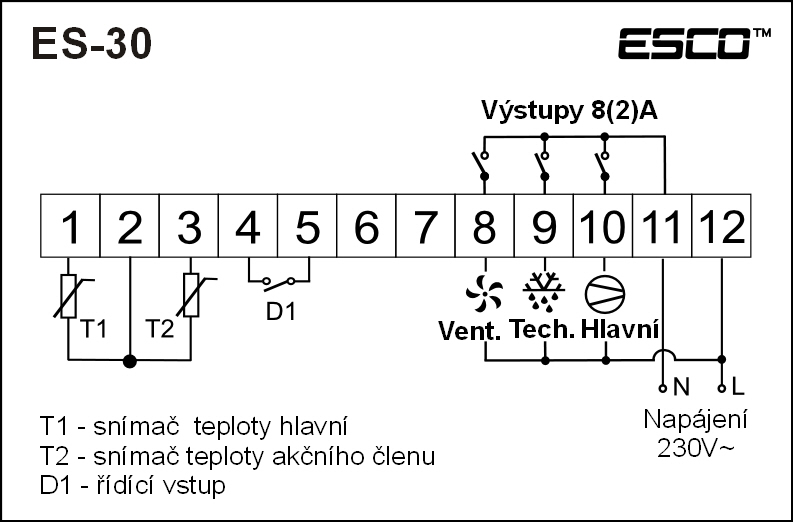 regulator-chlazeni-ohrev-es-30-schema