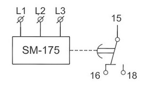 GIC-trojfazove-napetove-rele-MA21DN-schema-zapojeni