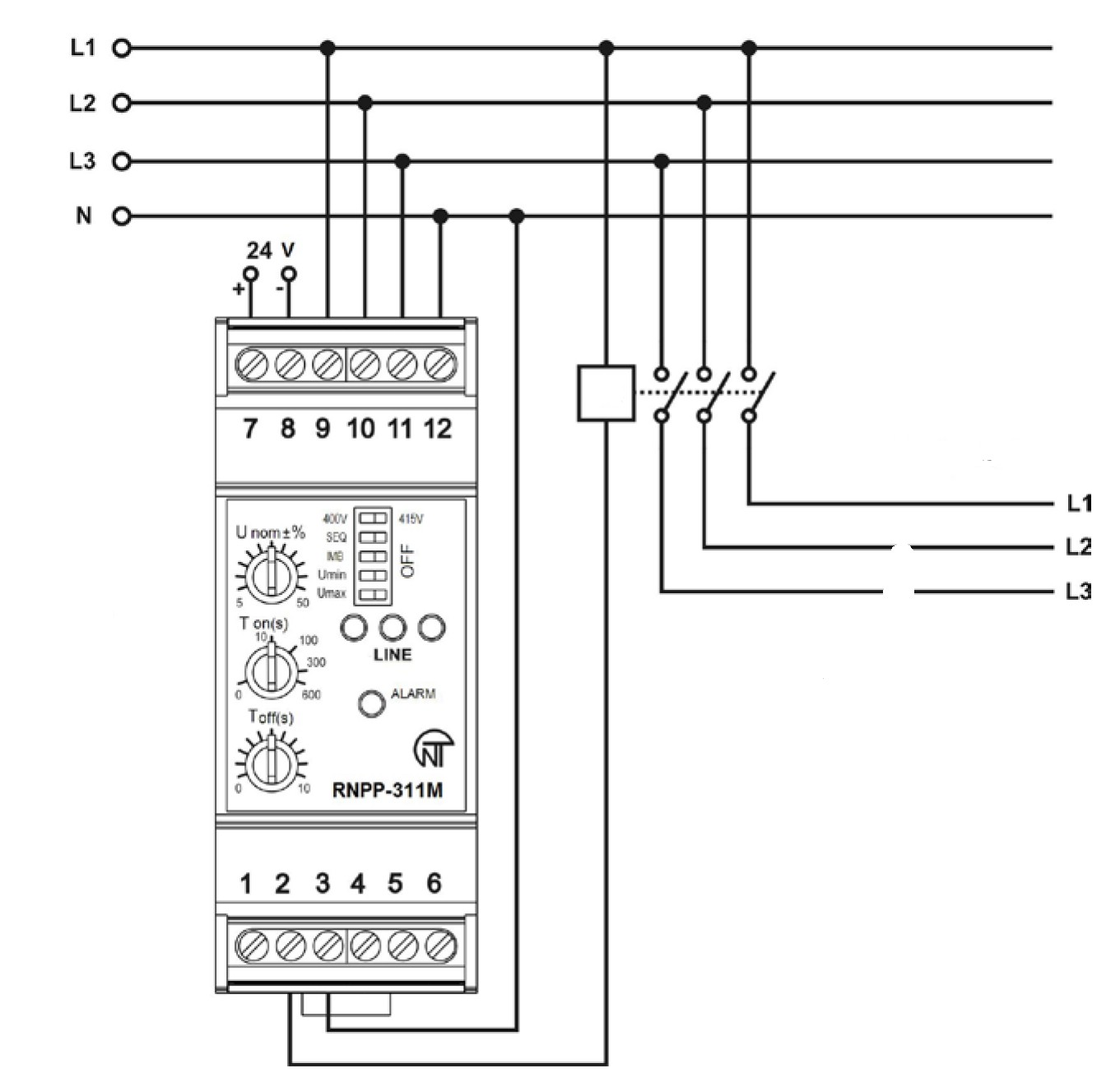 NOVATEK-RNPP-311m-schema-zapojeni
