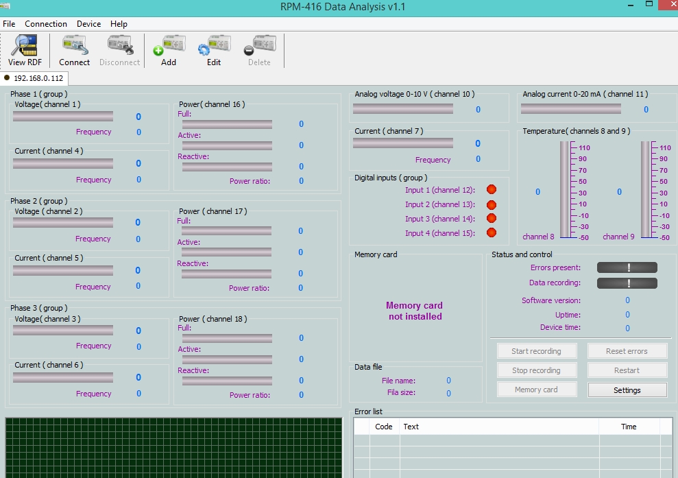 rpm 416 data analysis