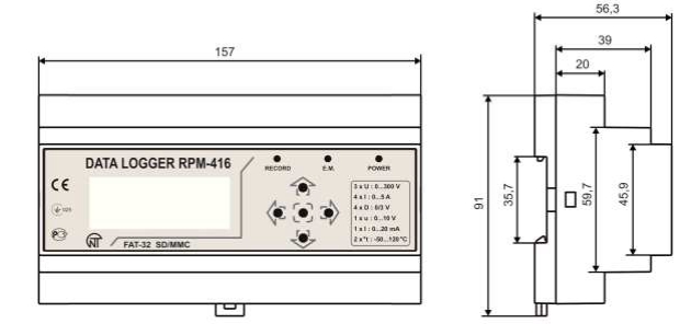 rpm 416 velikost